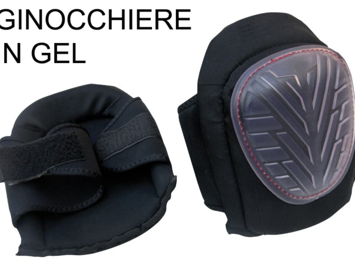 Confezione da 2 ginocchiere da lavoro, Fascia elastica doppia, Cuscinetti  in gel